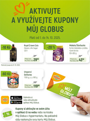 Akční leták Globus 8.10. - 14.10.2025 - Globus Jenišov u Karlových Varů