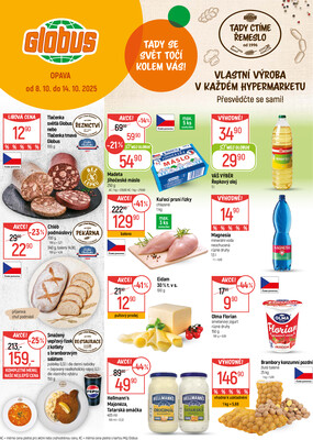 Akční leták Globus 8.10. - 14.10.2025 - Globus Opava