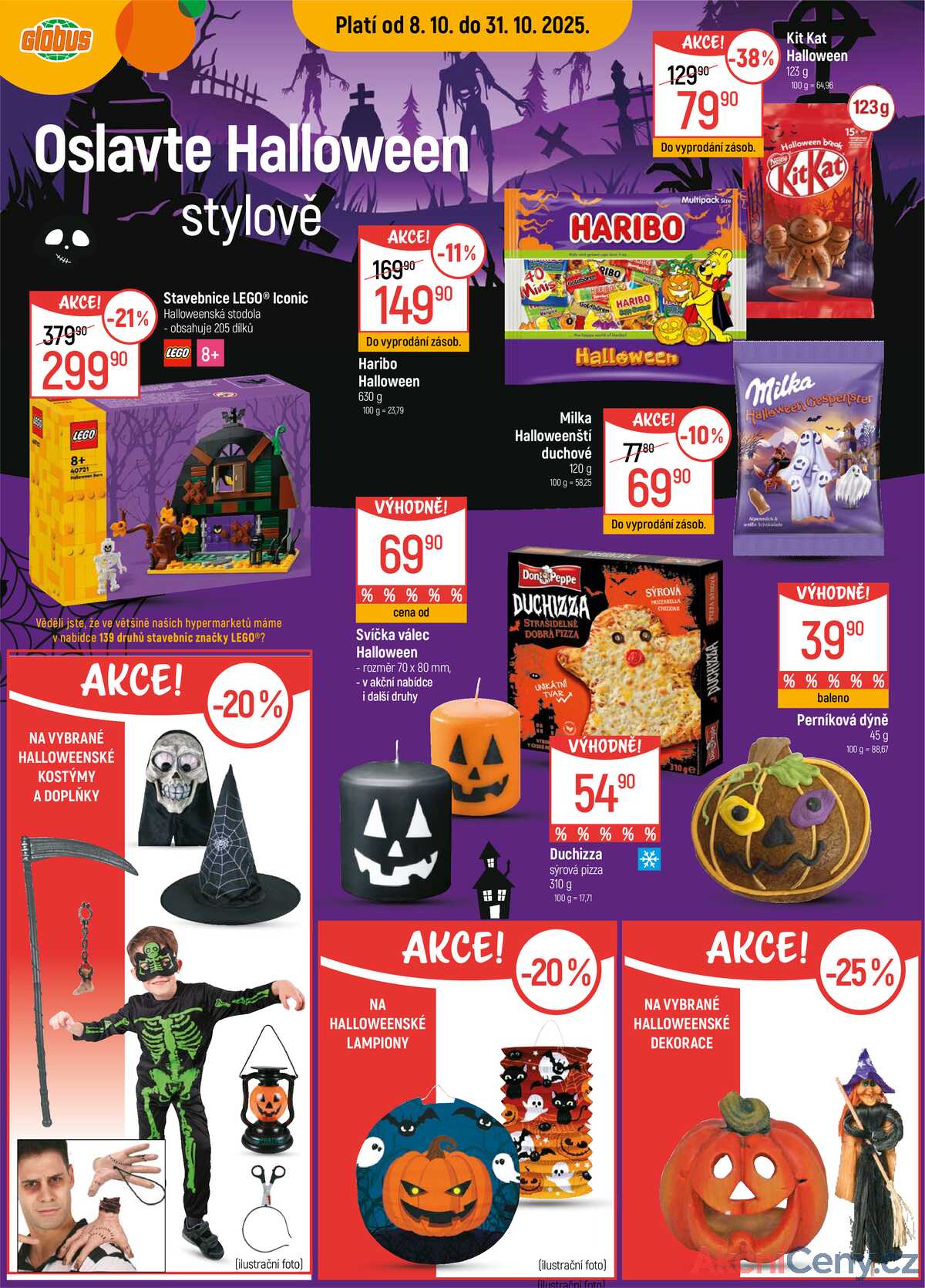 Akční leták Globus 8.10. - 31.10.2025 - Globus Brno Ivanovice strana 1
