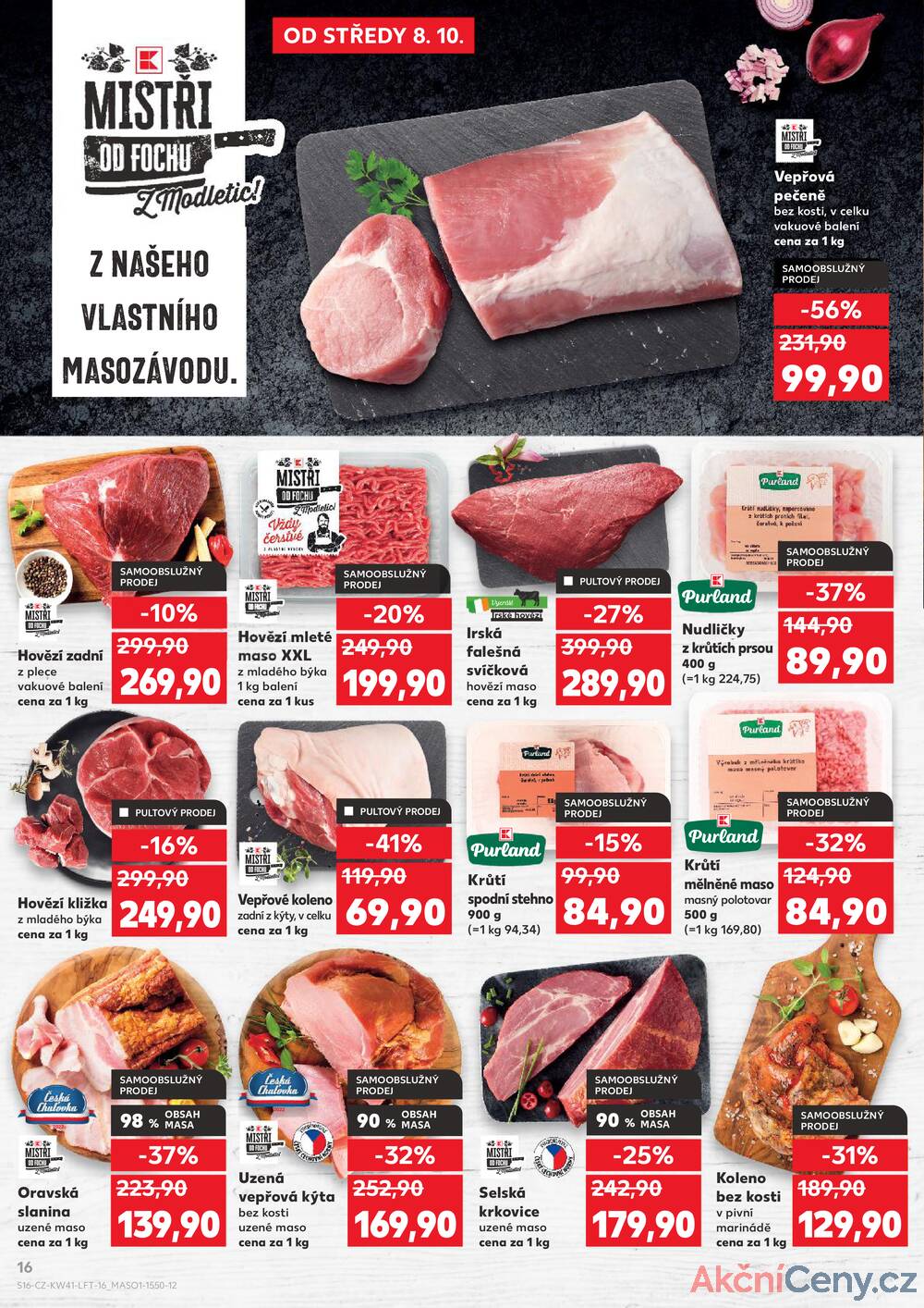 Leták Kaufland - Kaufland 8.10. - 14.10. - Kaufland - Louny - strana 16