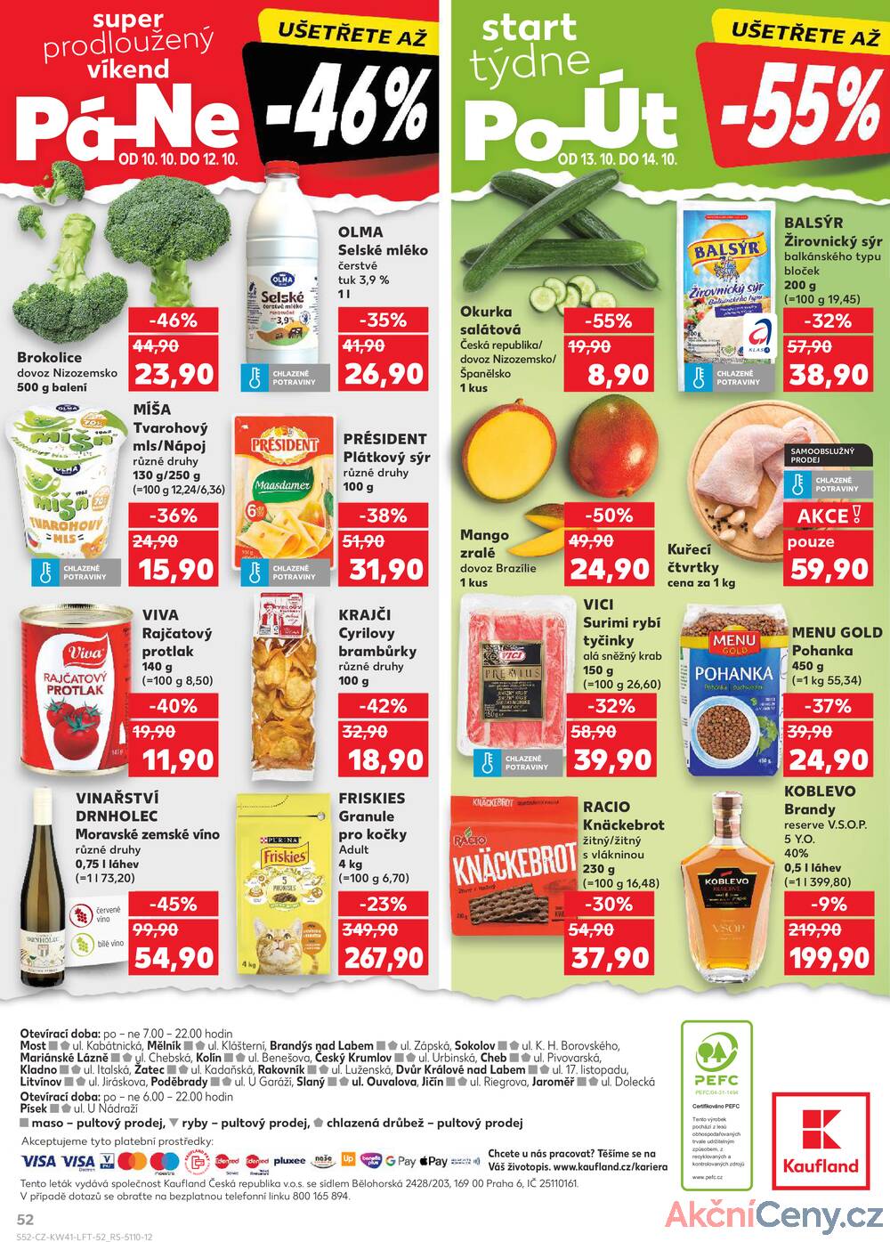 Leták Kaufland - Kaufland 8.10. - 14.10. - Kaufland - Kolín - strana 52