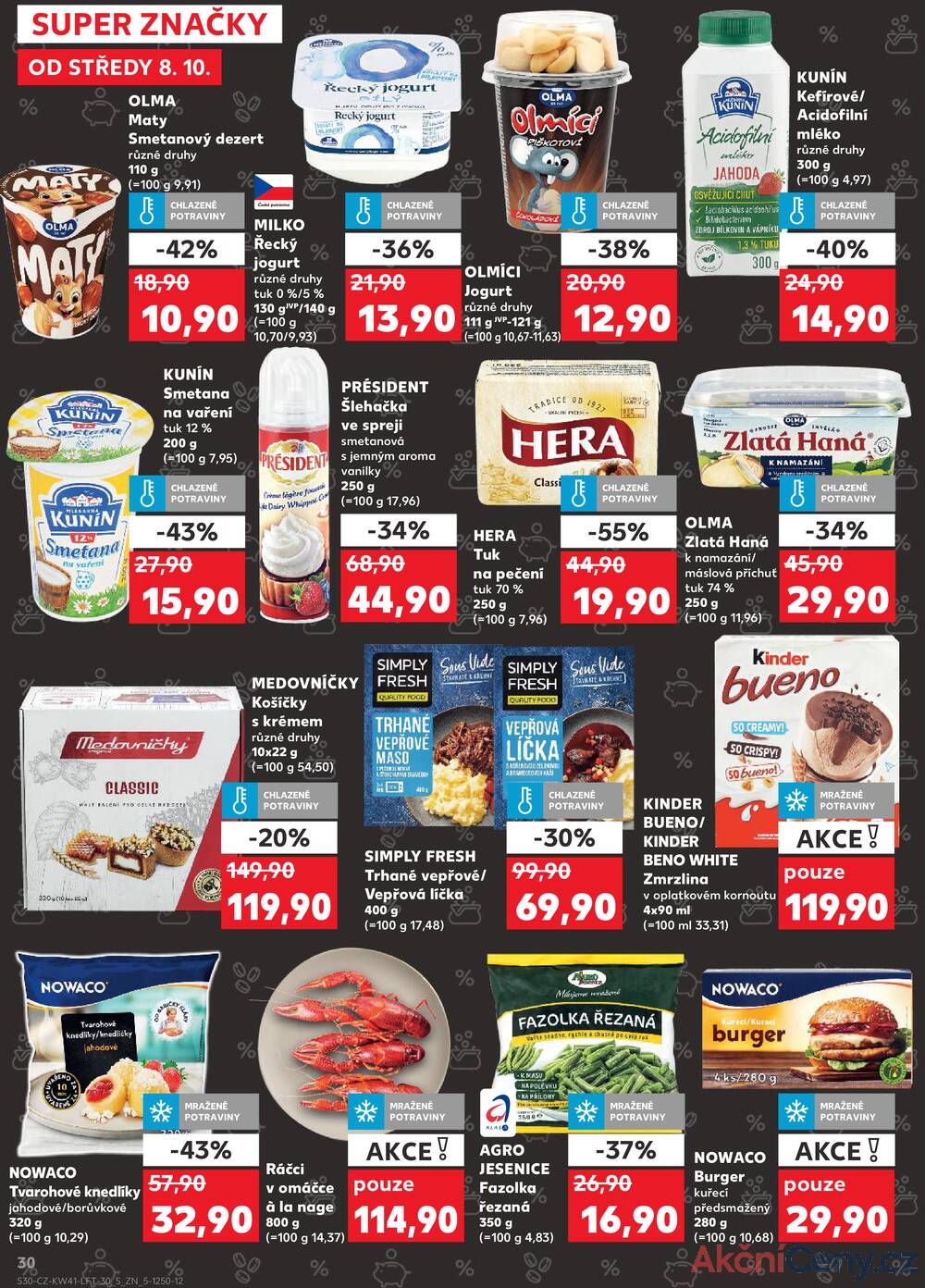 Leták Kaufland - Kaufland 8.10. - 14.10. - Kaufland - Šternberk - strana 30