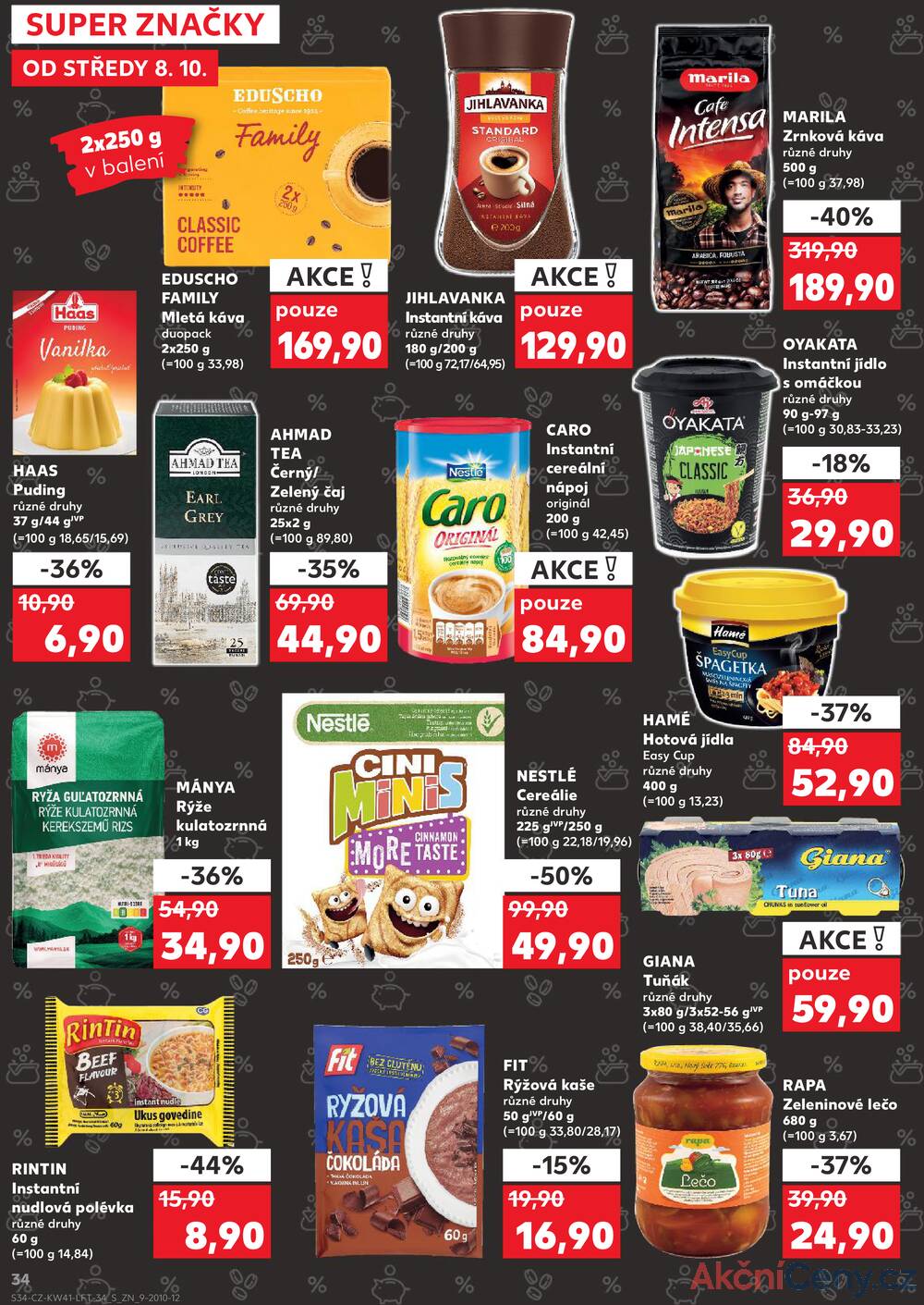 Leták Kaufland - Kaufland 8.10. - 14.10. - Kaufland - Brandýs nad Labem - strana 34