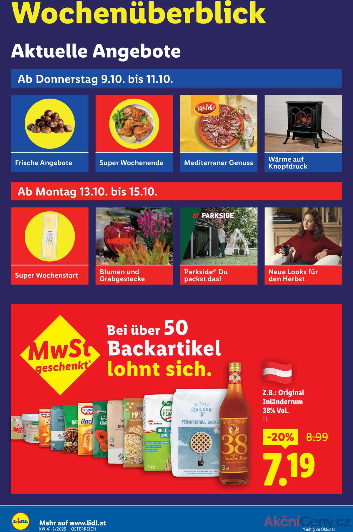 Leták Lidl Rakousko 9.10.-15.10.2025 strana 2