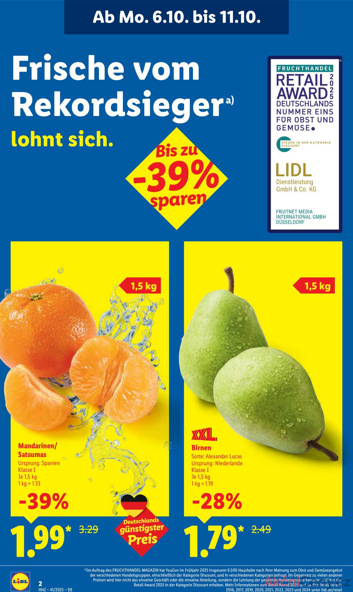 Leták Lidl Německo 6.10.-11.10.2025 strana 4