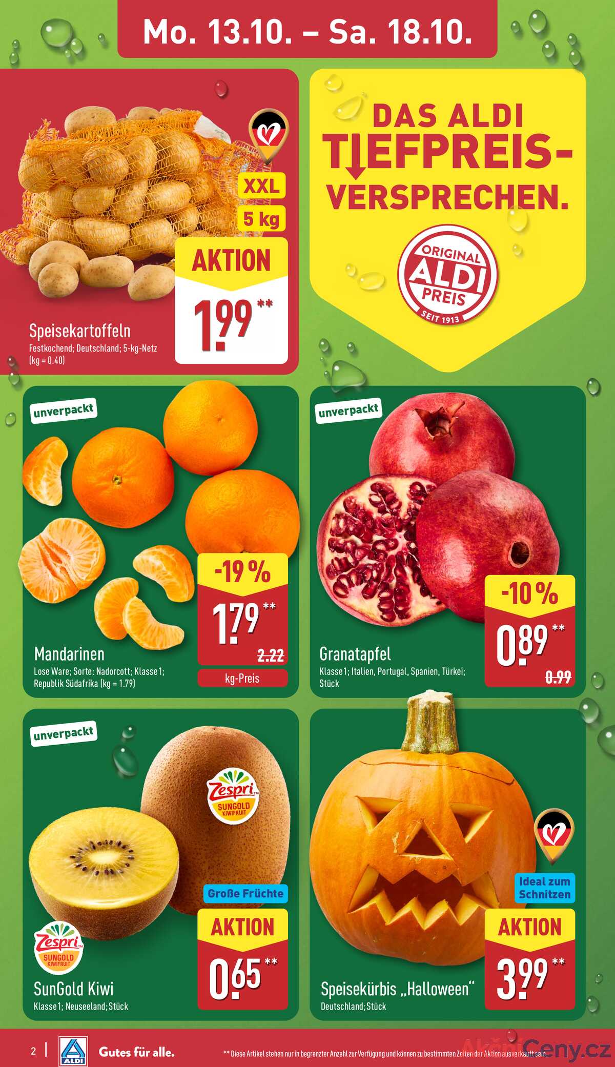 Leták ALDI Německo 13.10.-19.10.2025 strana 2