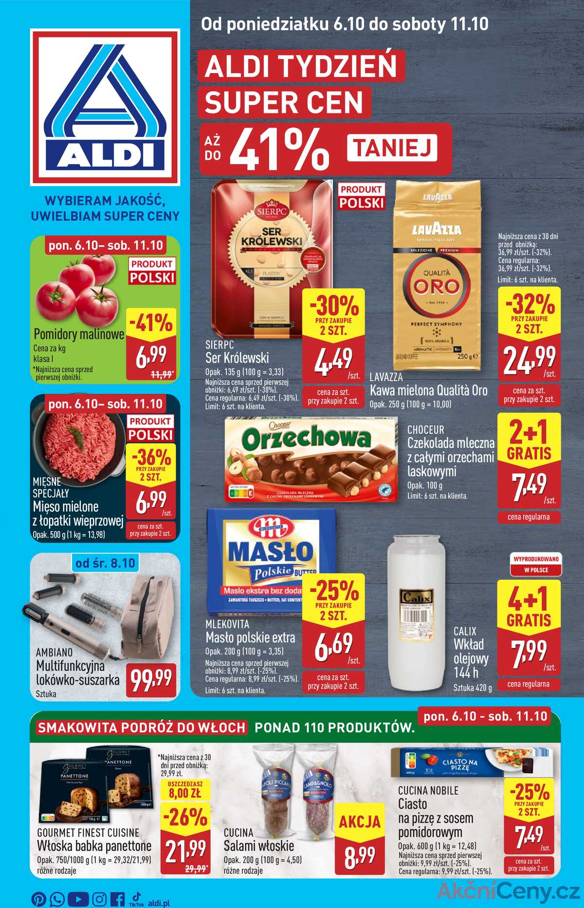 Leták Aldi Polsko 6.10.-11.10.2025 - Úplná nabídka strana 1