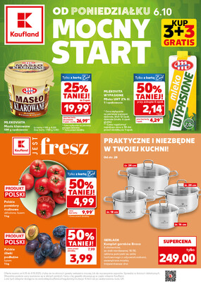 Leták Kaufland Polsko 6.10.-8.10.2025 - Silný start