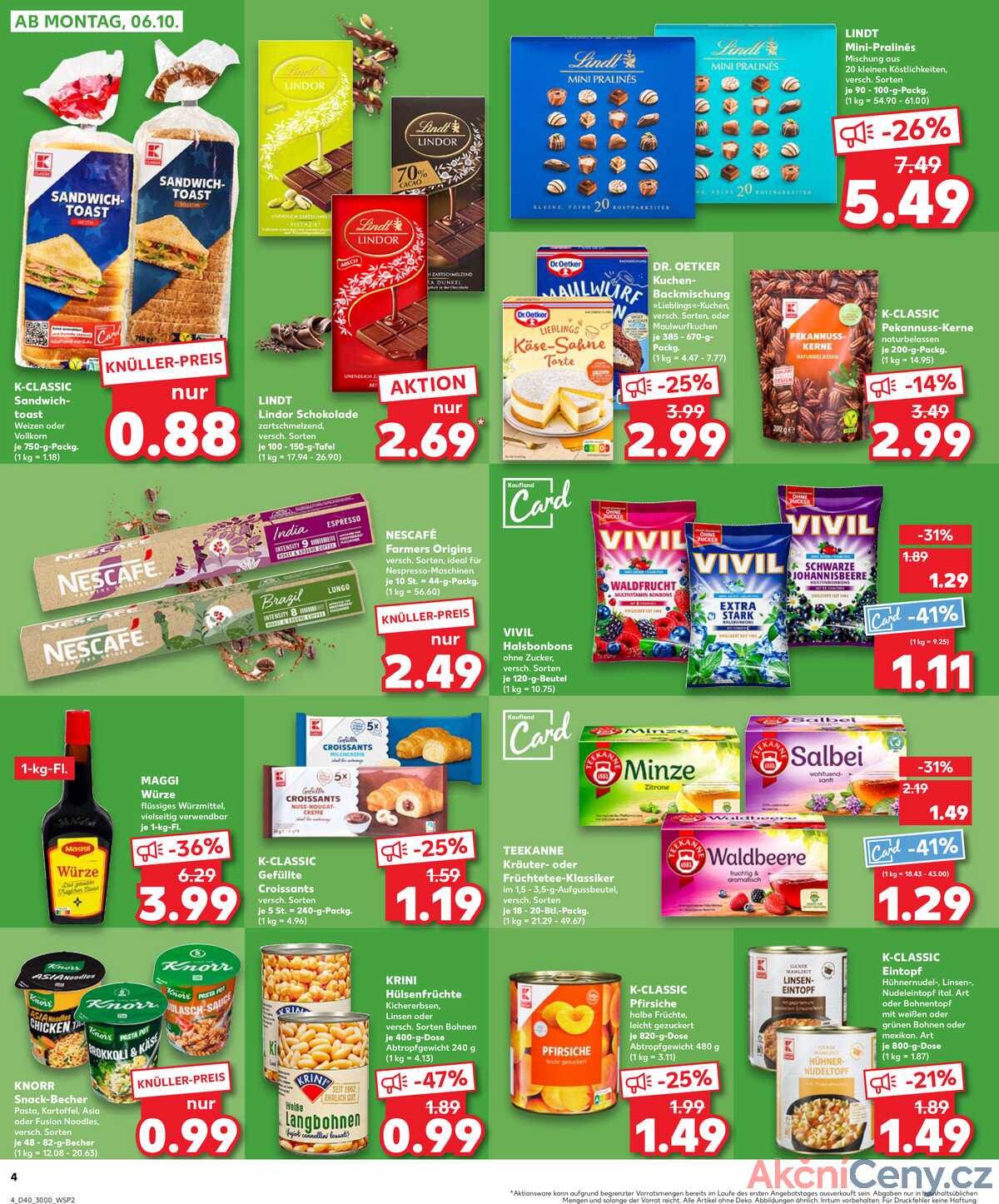 Leták Kaufland Německo 5.10.-8.10.2025 strana 4