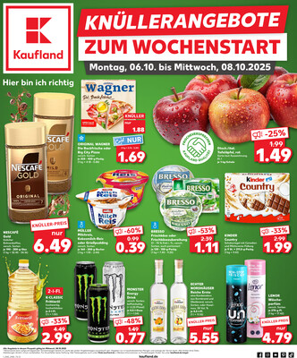 Leták Kaufland Německo 5.10.-8.10.2025