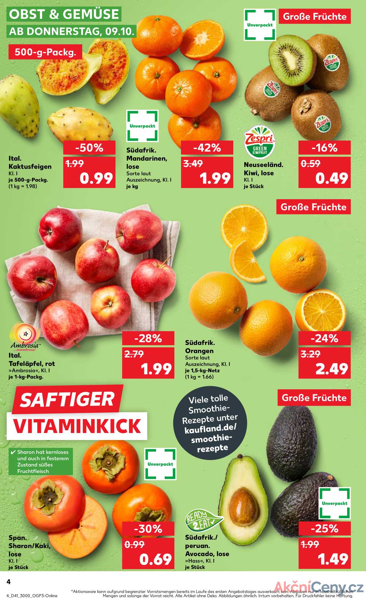 Leták Kaufland Německo 9.10.-15.10.2025 strana 4