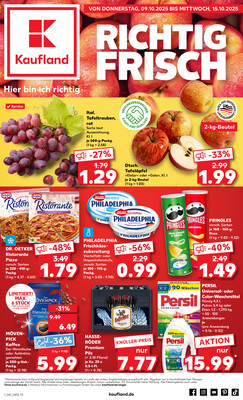 Leták Kaufland Německo 9.10.-15.10.2025