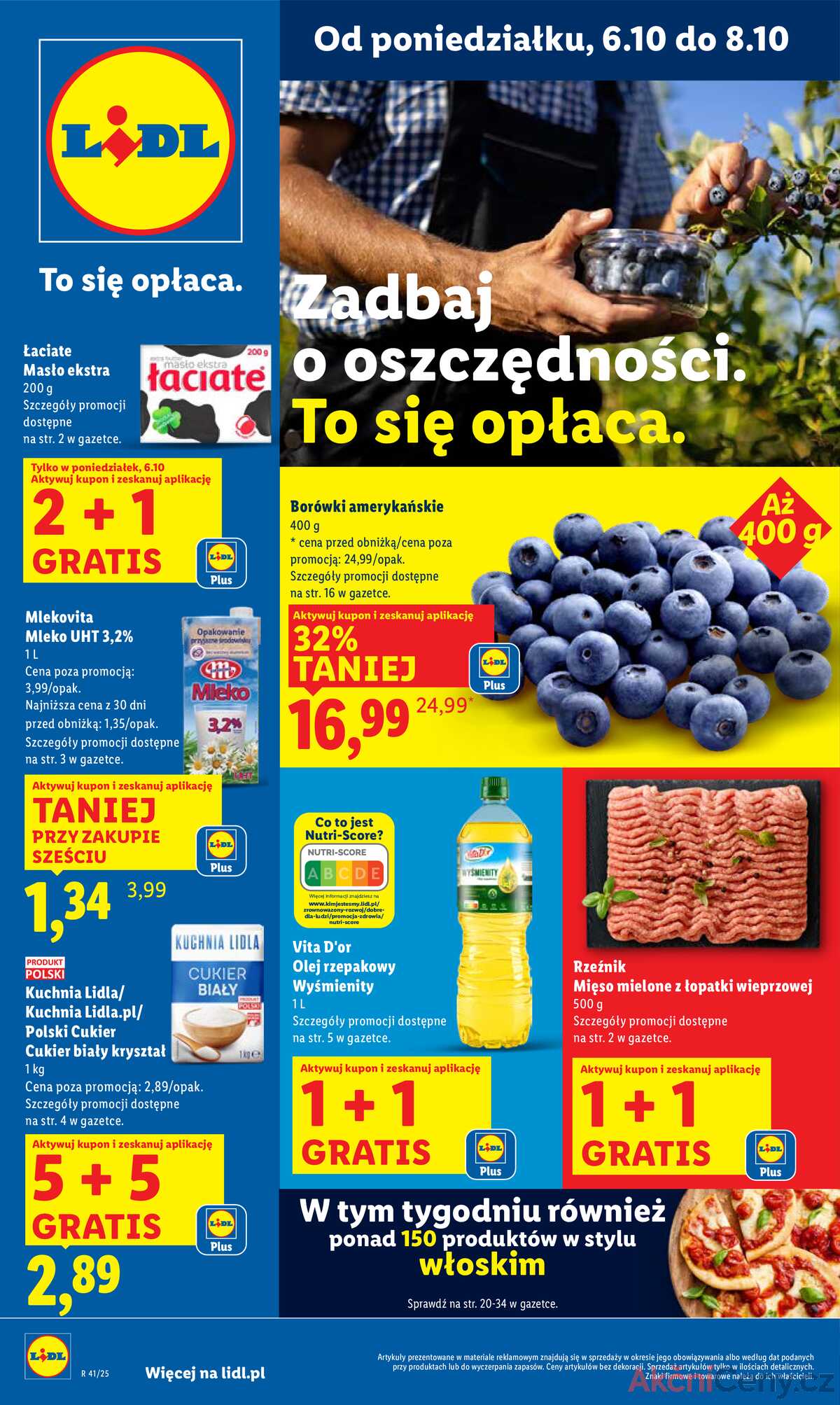 Leták Lidl Polsko 6.10.-8.10.2025 strana 1