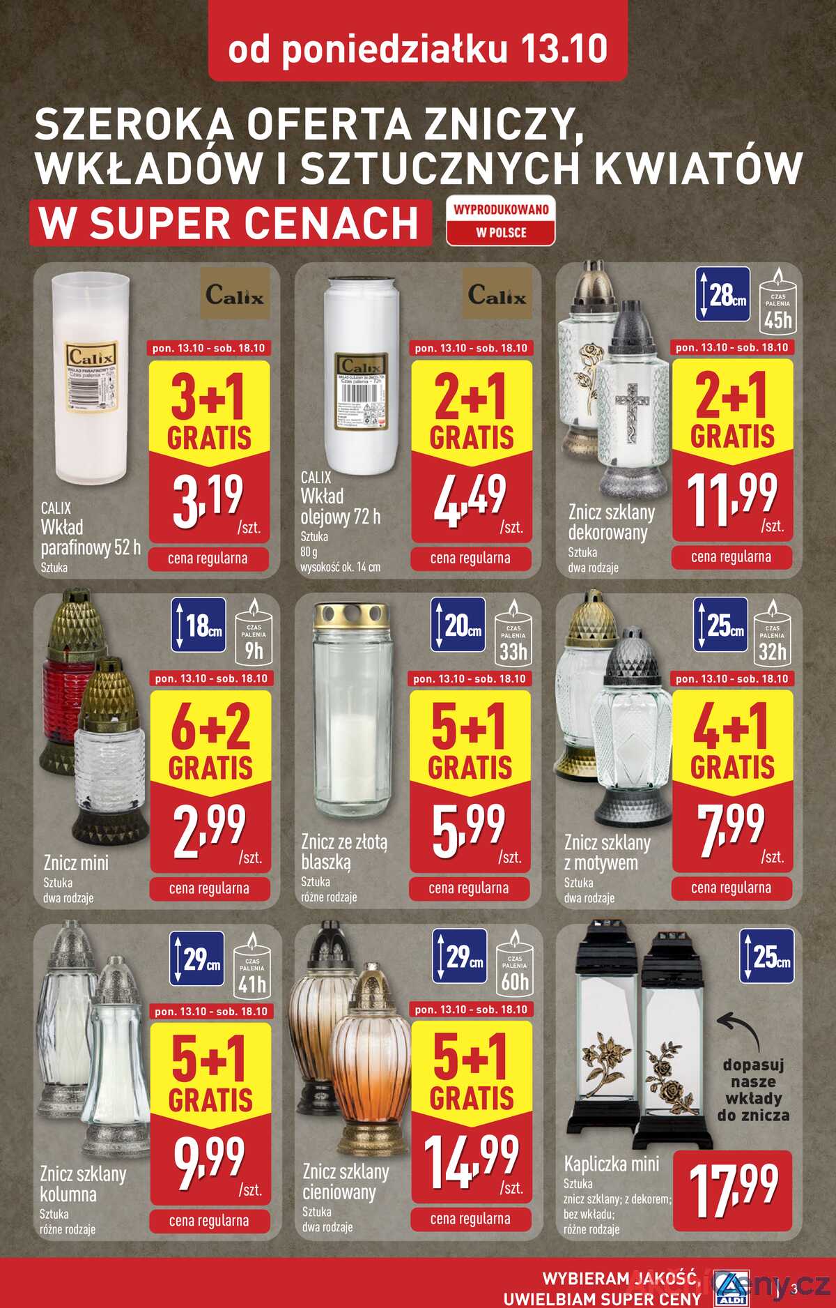 Leták Aldi Polsko 13.10.-19.10.2025 - Průmyslové výrobky a textil strana 3