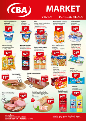 CBA Market od 15.10. do 26.10.2025