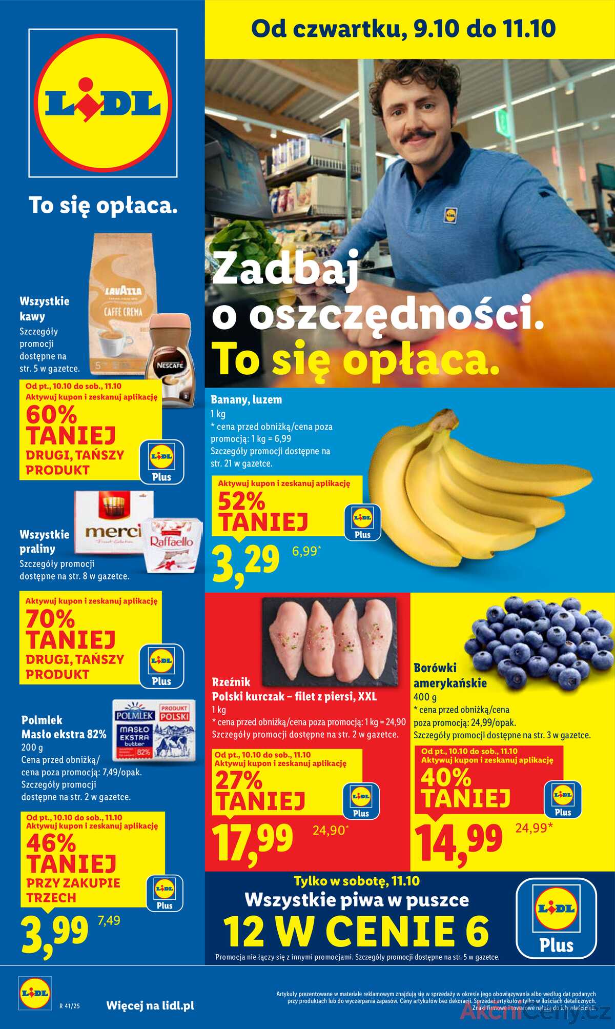 Leták Lidl Polsko 9.10.-11.10.2025 strana 1