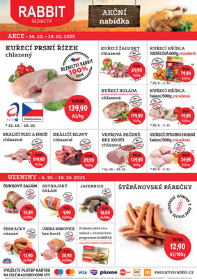 RABBIT řeznictví : 2 letáky