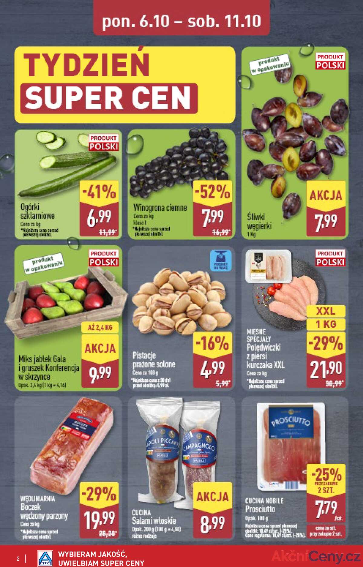 Leták Aldi Polsko 9.10.-11.10.2025 - Víkendová nabídka strana 2