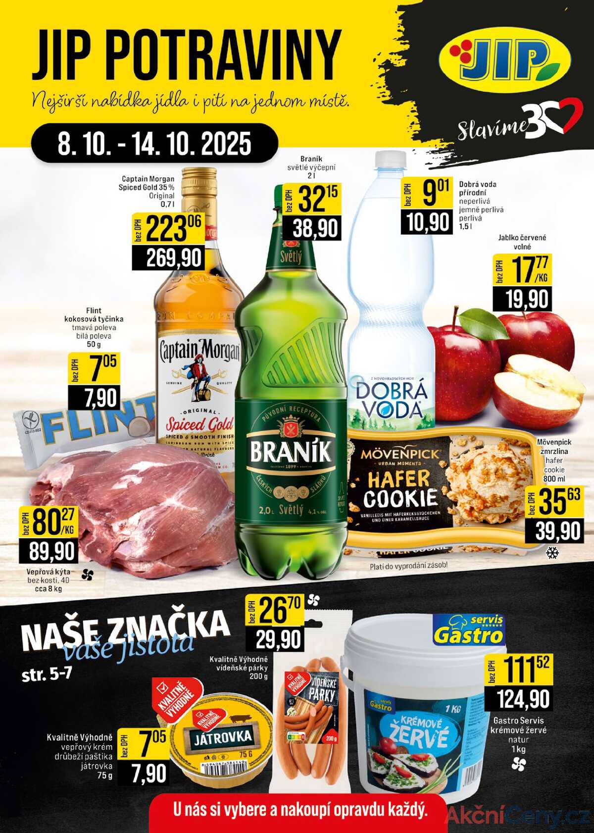 JIP Cash & Carry České Budějovice, Most, Náchod, Polička, Sušice a Svoboda nad Úpou 8.10. - 14.10. strana 1