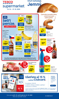 Leták Tesco malé hypermarkety od 15.10. do 21.10.2025