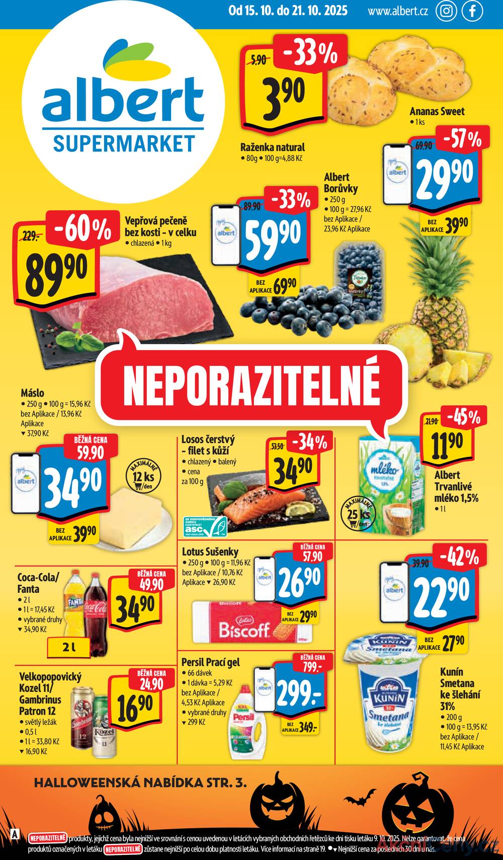 Leták Albert - Albert Supermarket od 15.10. do 21.10.2025 - strana 1 Leták Albert - Albert Supermarket od 15.10. do 21.10.2025 - strana 1