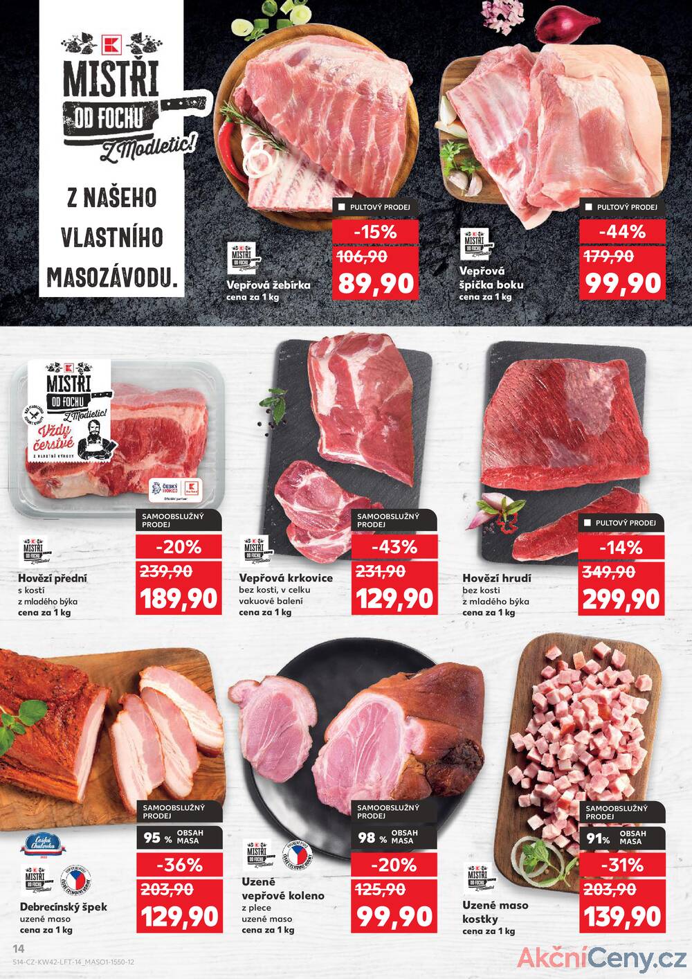 Leták Kaufland - Kaufland 15.10. - 21.10. - Kaufland - Znojmo (Dukelských bojovníků) - strana 14