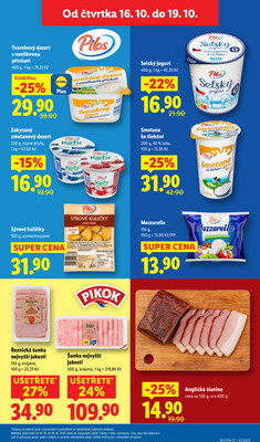 Lidl Čtvrtek od 16.10. do 19.10.2025