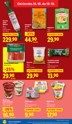 Lidl Čtvrtek od 16.10. do 19.10.2025