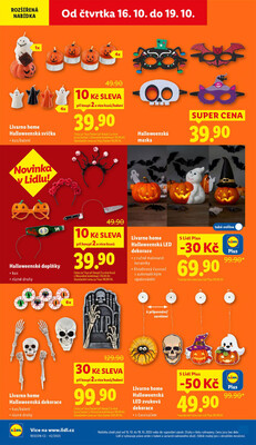 Lidl Čtvrtek od 16.10. do 19.10.2025