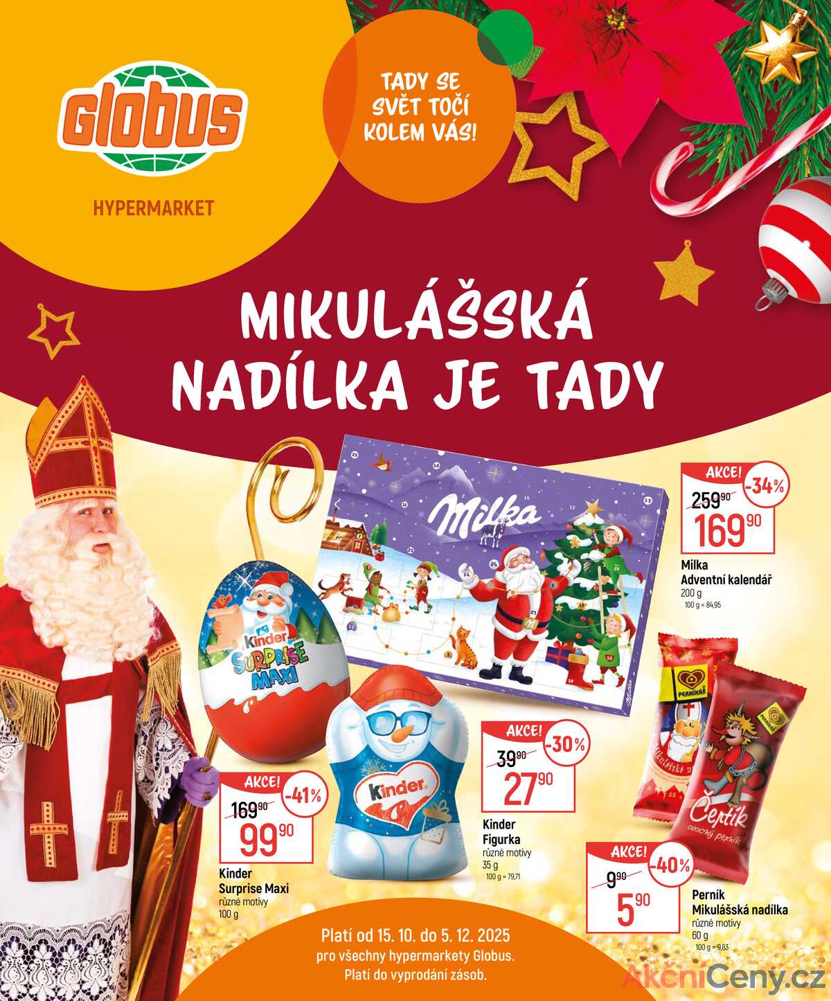 Akční leták Globus 15.10. - 5.12.2025 - Globus Olomouc strana 1