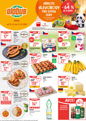 Akční leták Globus 15.10. - 21.10.2025 - Globus Opava