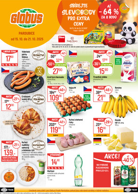 Akční leták Globus 15.10. - 21.10.2025 - Globus Pardubice