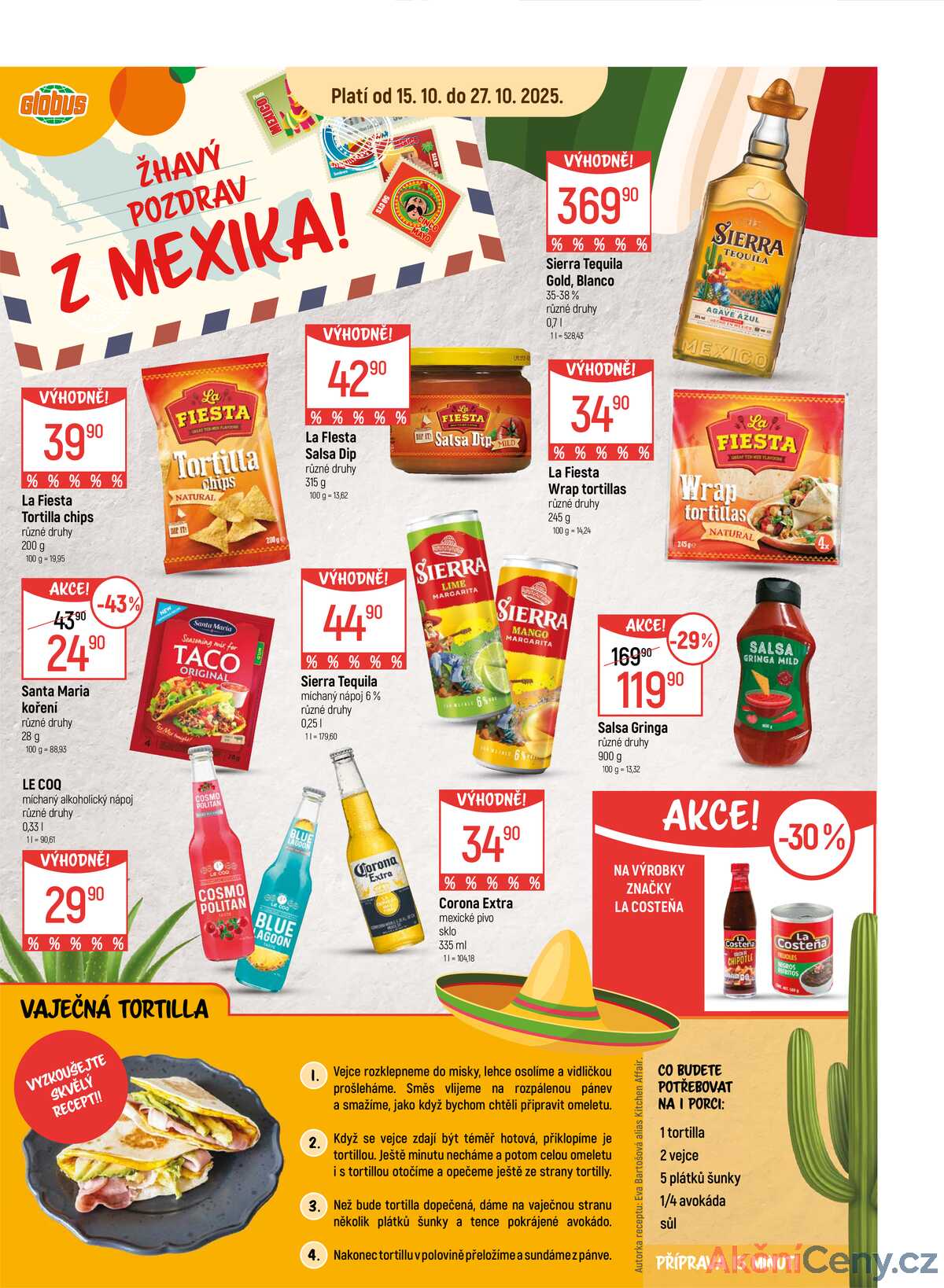 Akční leták Globus 15.10. - 27.10.2025 - Globus Brno Ivanovice strana 3