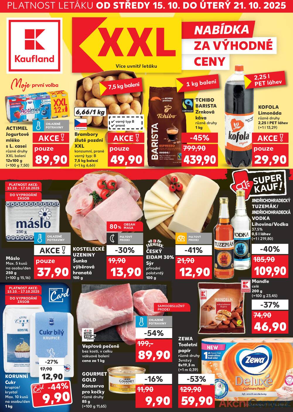 Leták Kaufland - Kaufland 15.10. - 21.10. - Kaufland - Plzeň (Sukova) - strana 1