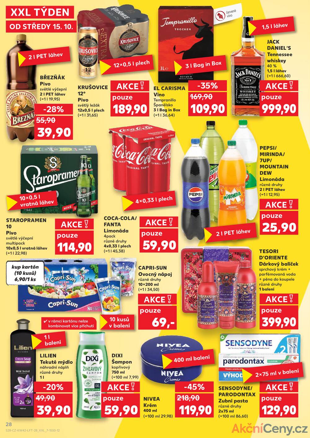 Leták Kaufland - Kaufland 15.10. - 21.10. - Kaufland - Šternberk - strana 28
