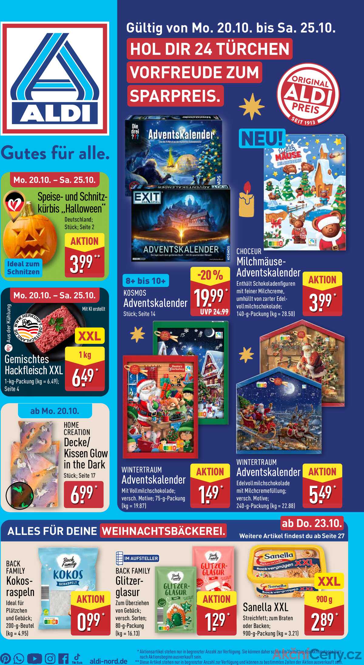 Leták ALDI Německo 20.10.-26.10.2025 strana 1