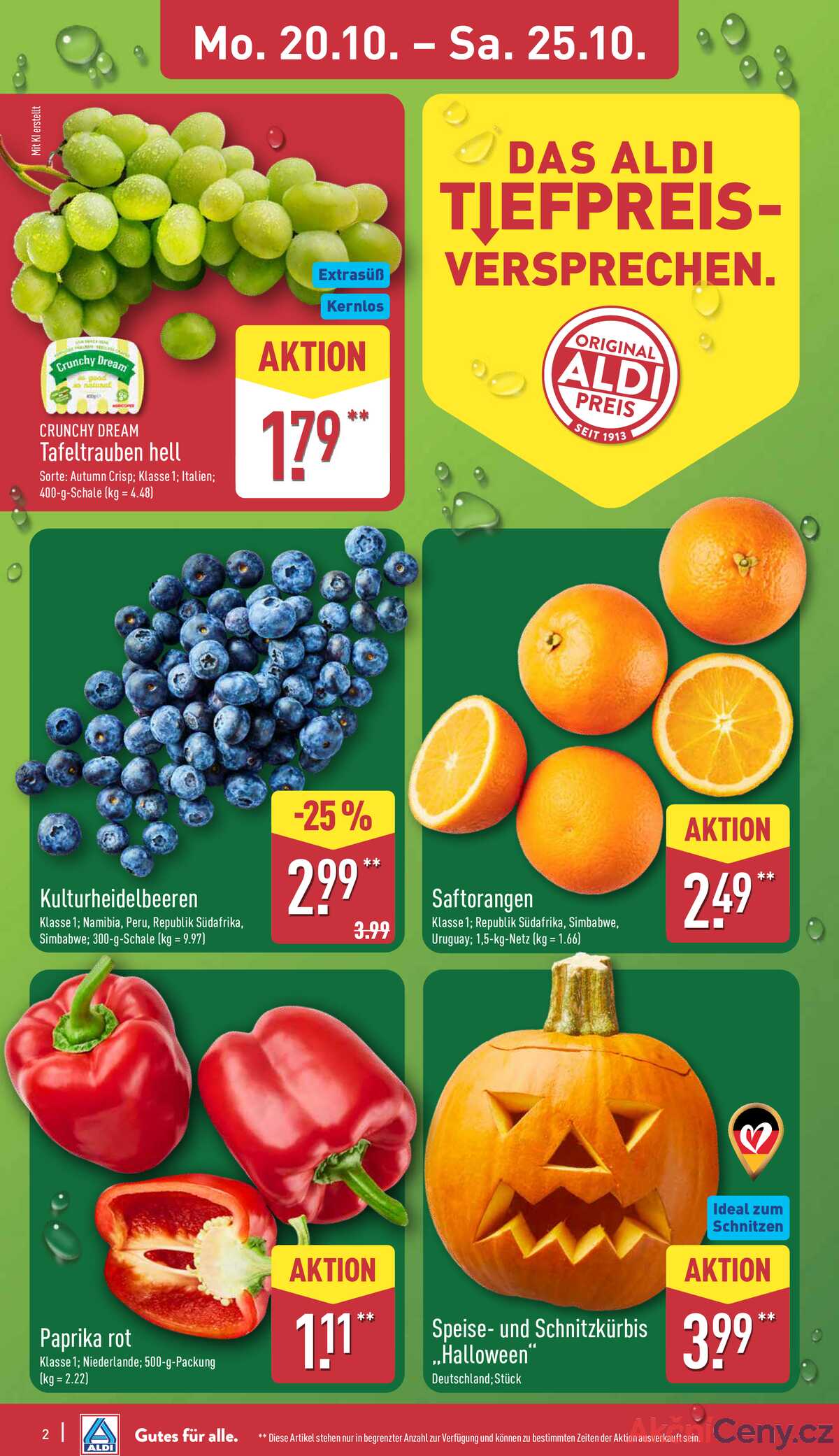 Leták ALDI Německo 20.10.-26.10.2025 strana 2