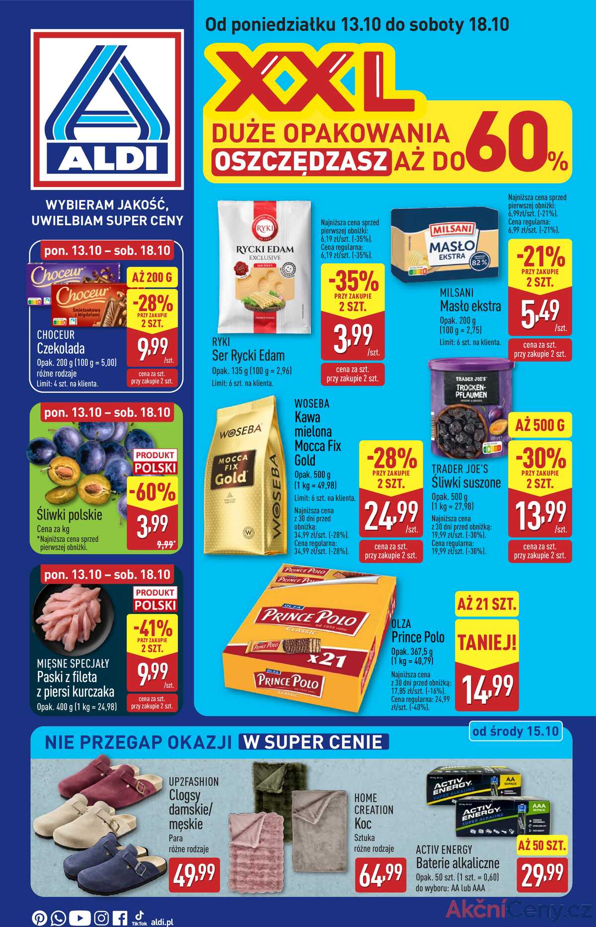 Leták Aldi Polsko 13.10.-18.10.2025 strana 1
