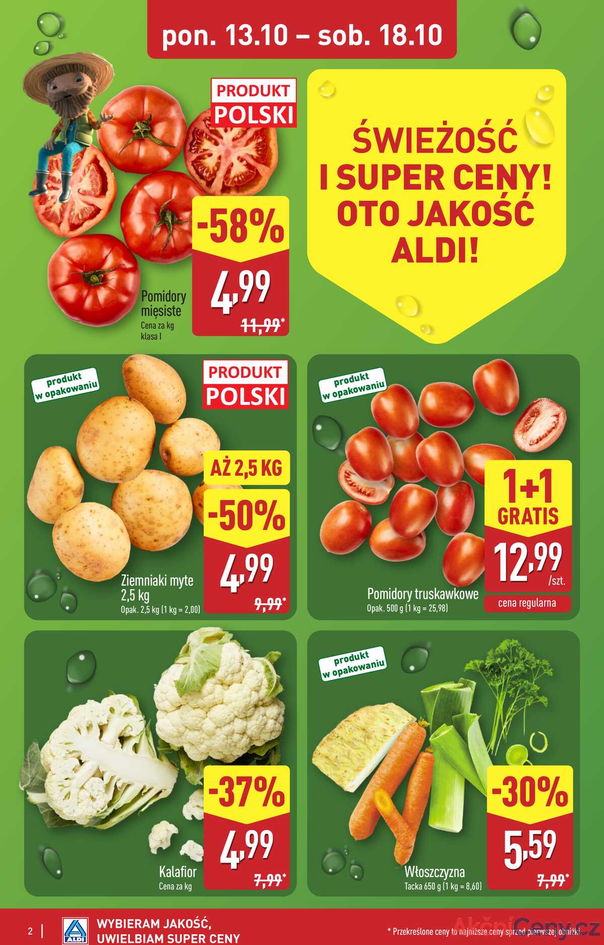 Leták Aldi Polsko 13.10.-18.10.2025 strana 2