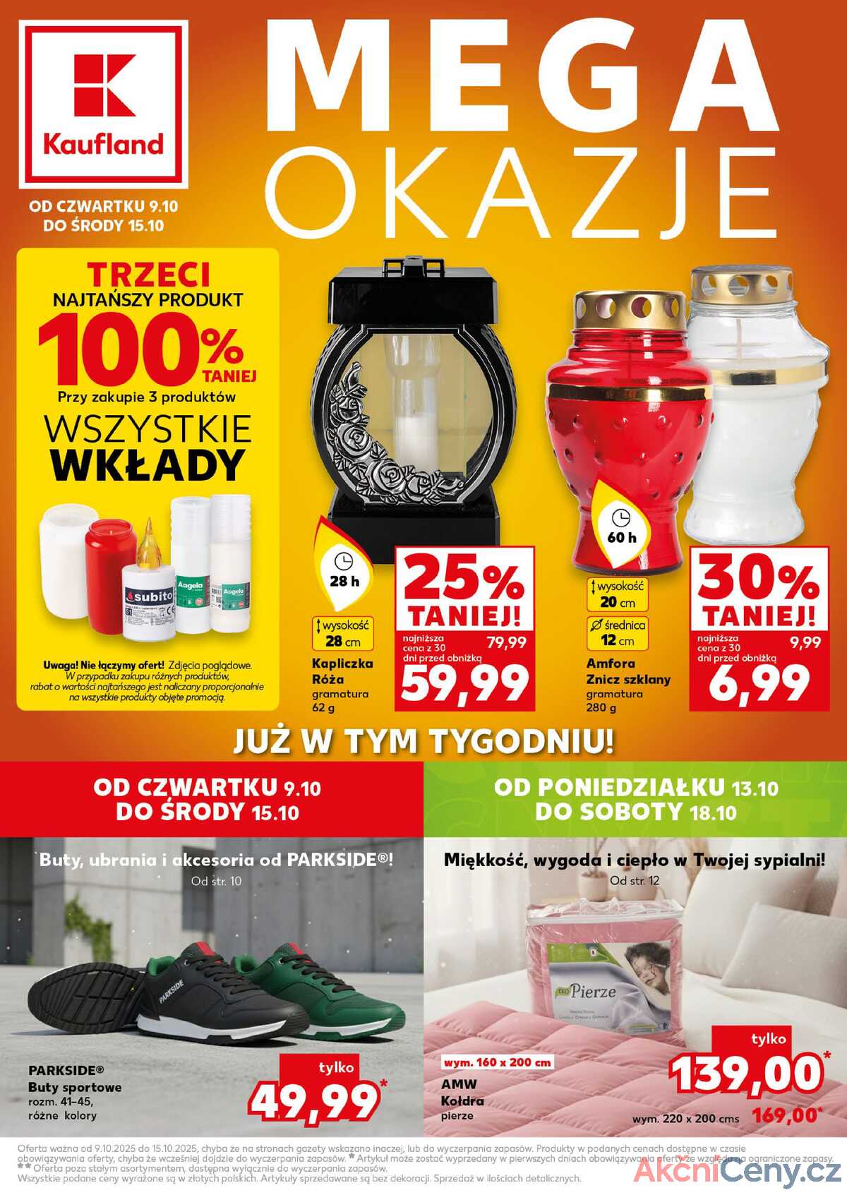 Leták Kaufland Polsko 9.10.-15.10.2025 strana 1