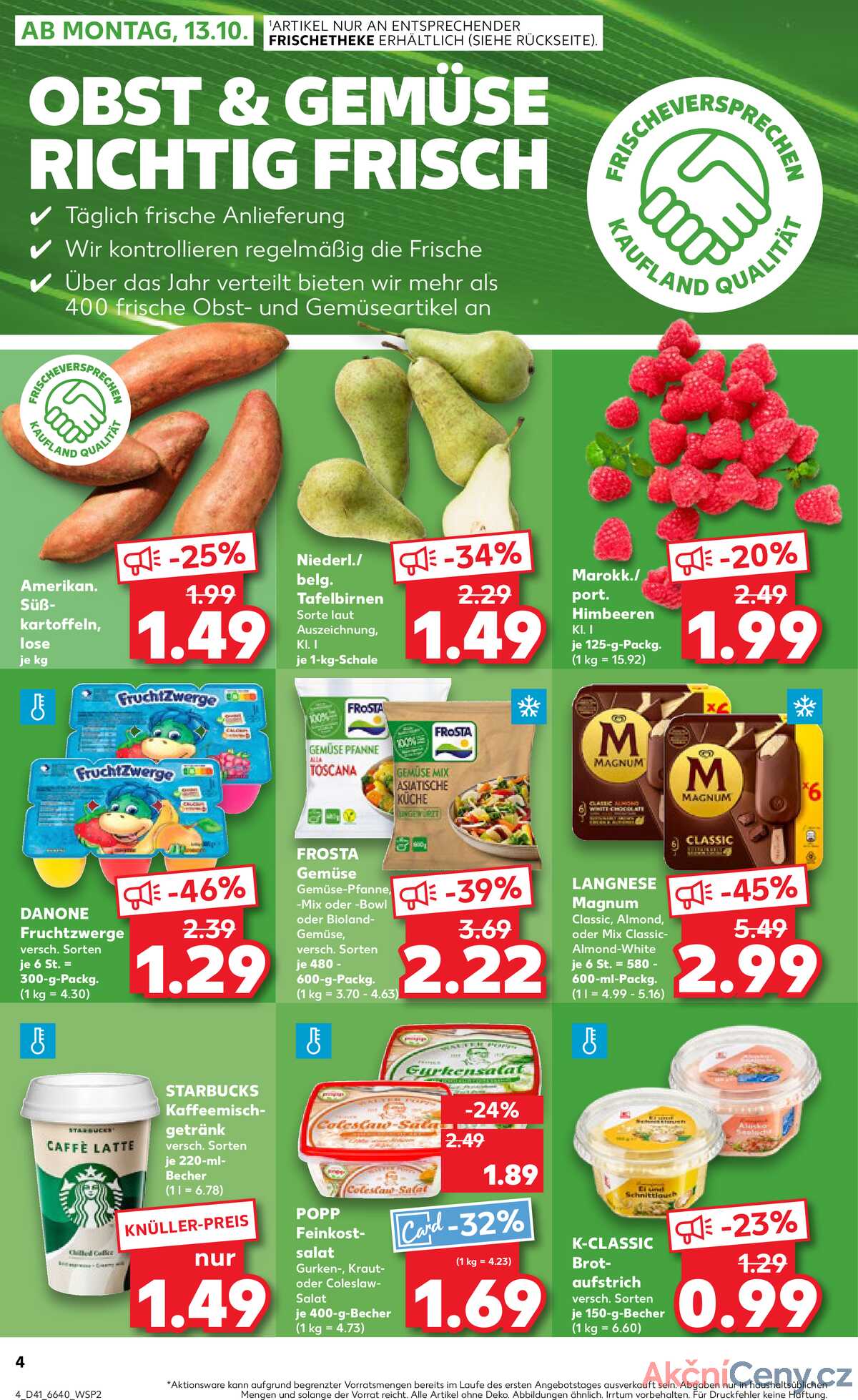 Leták Kaufland Německo 12.10.-15.10.2025 strana 4