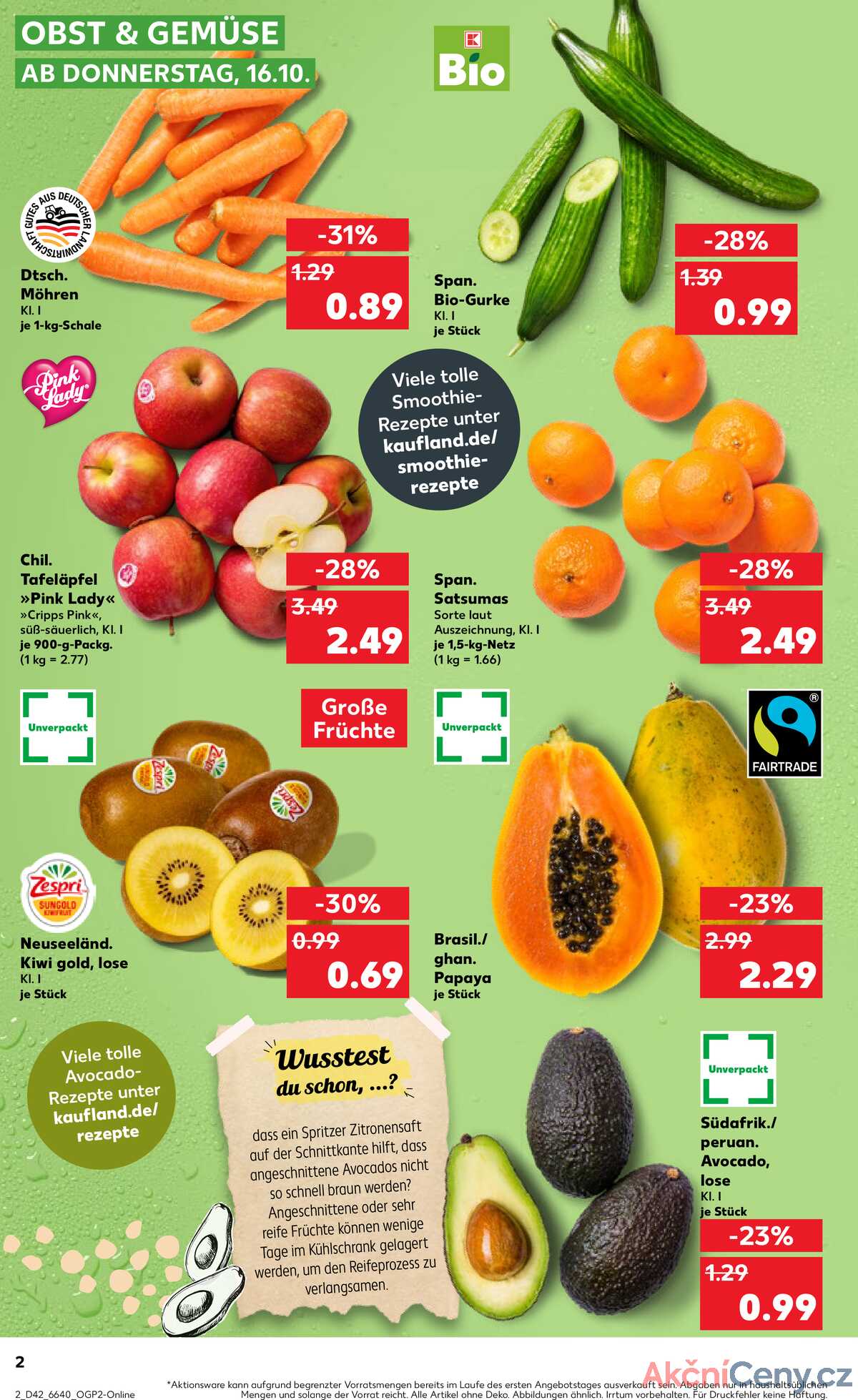 Leták Kaufland Německo 16.10.-22.10.2025 strana 2