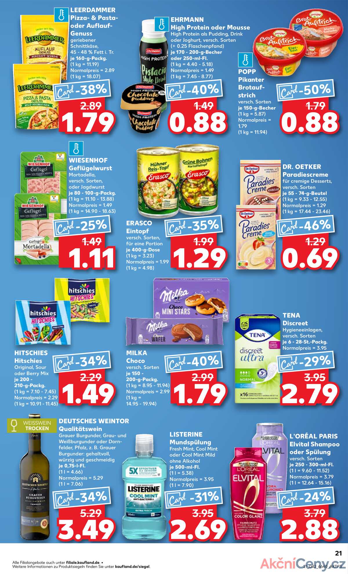 Leták Kaufland Německo 16.10.-22.10.2025 strana 21