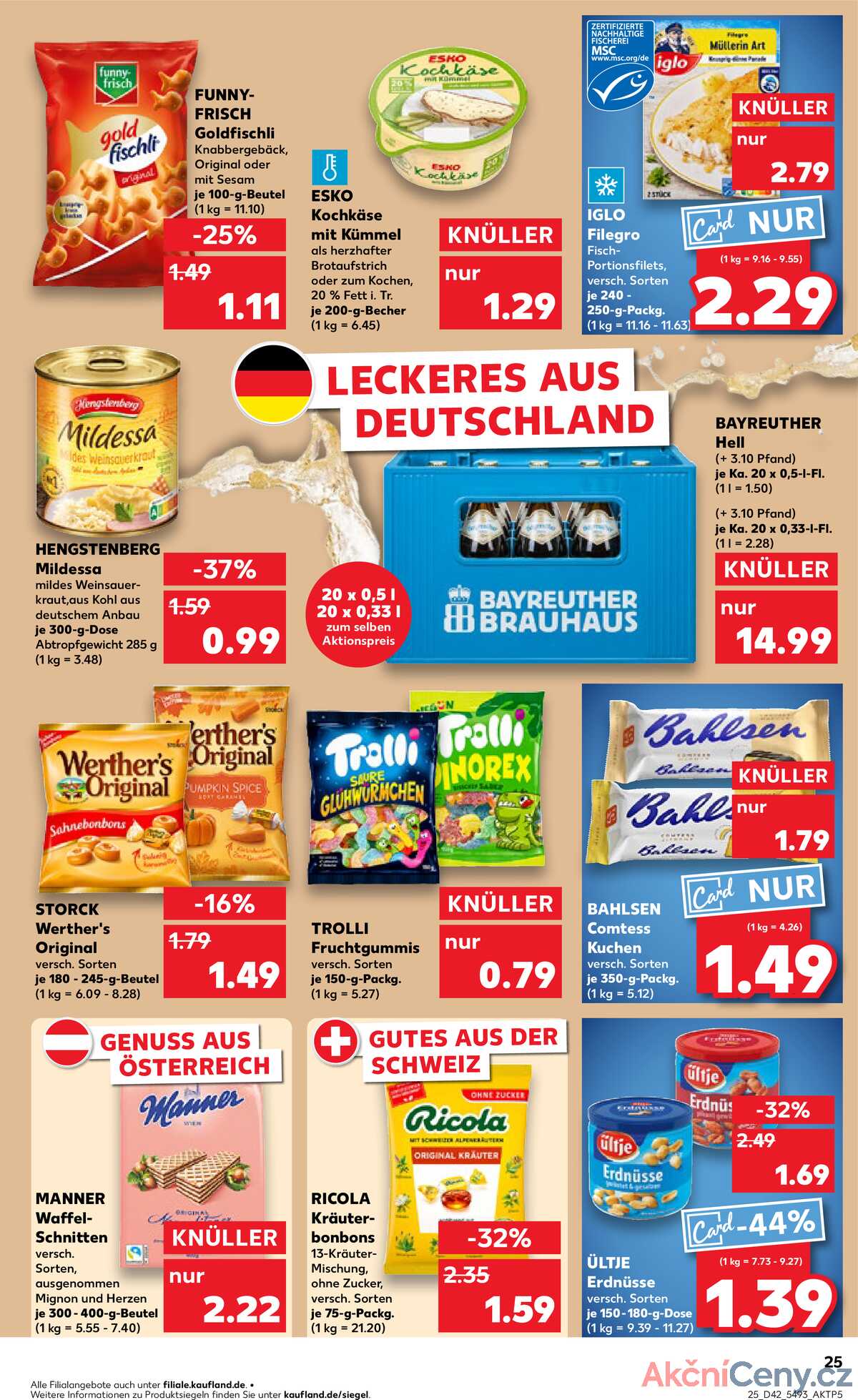 Leták Kaufland Německo 16.10.-22.10.2025 strana 25