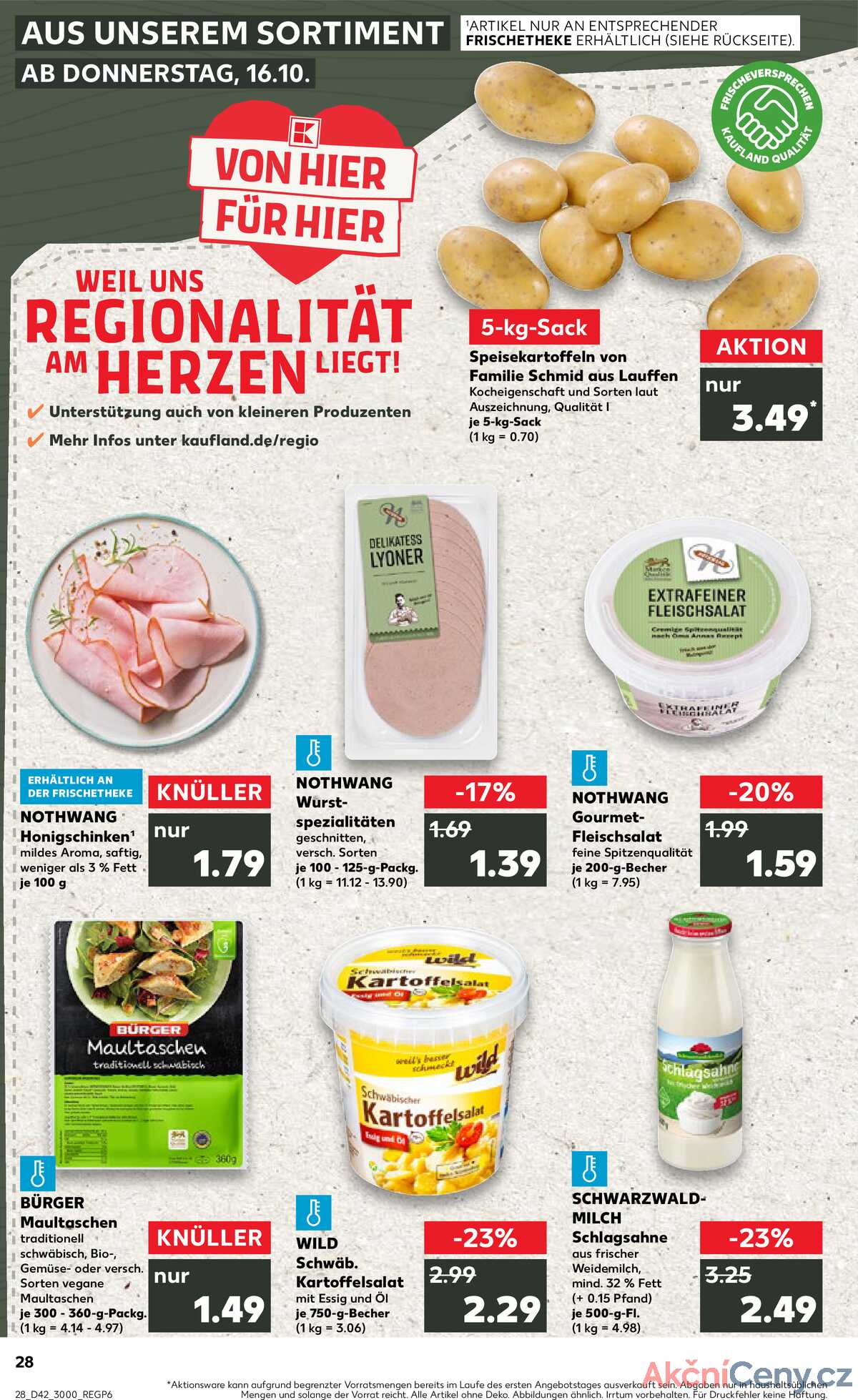 Leták Kaufland Německo 16.10.-22.10.2025 strana 28