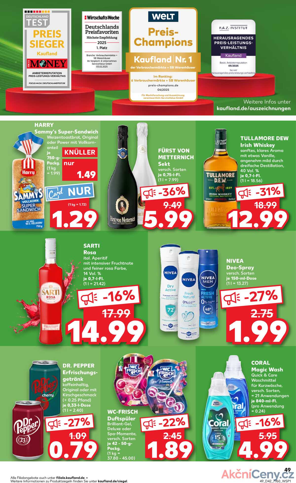 Leták Kaufland Německo 16.10.-22.10.2025 strana 49