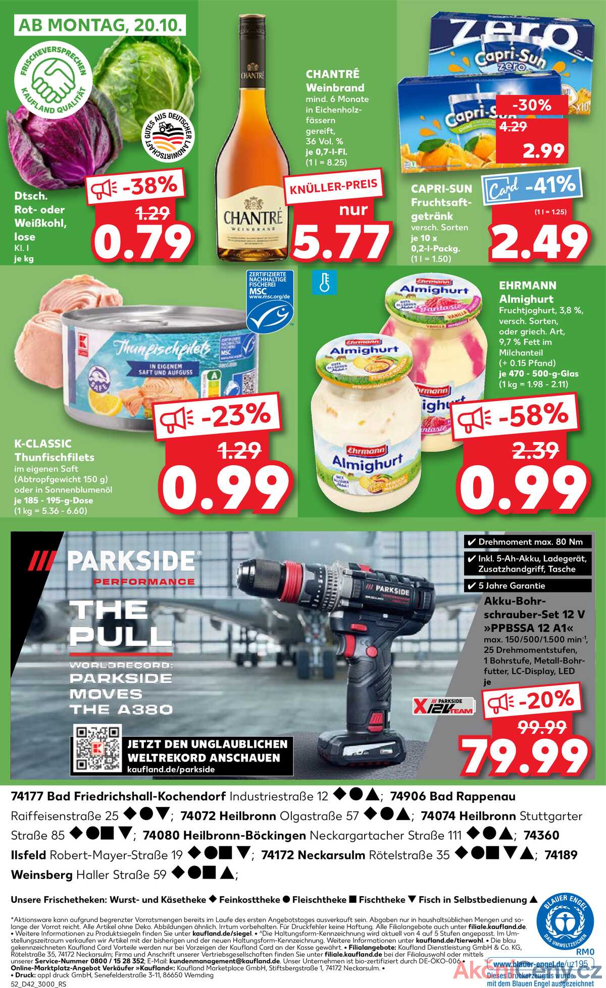Leták Kaufland Německo 16.10.-22.10.2025 strana 52