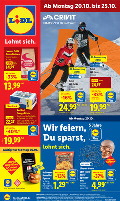 Leták Lidl Německo 20.10.-25.10.2025