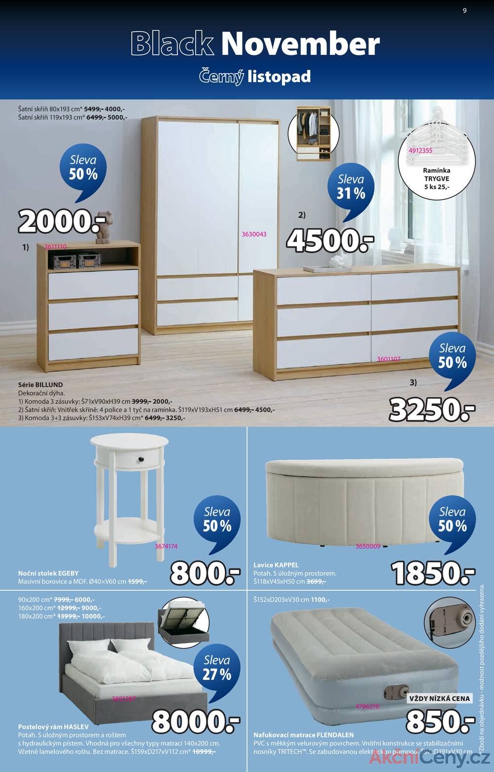 Leták Jysk
platný do 23.11.2025 - strana 9