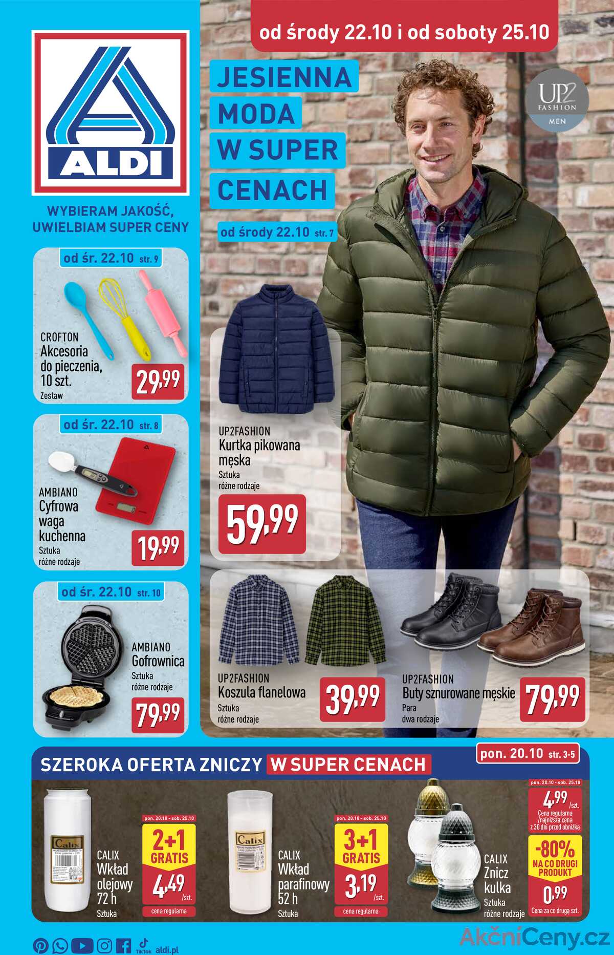 Leták Aldi Polsko 22.10.-28.10.2025 - Průmyslové výrobky a textil strana 1
